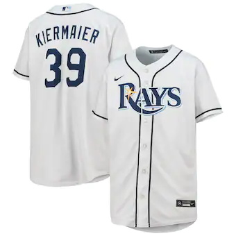 youth nike kevin kiermaier white tampa bay rays home replica player jersey
